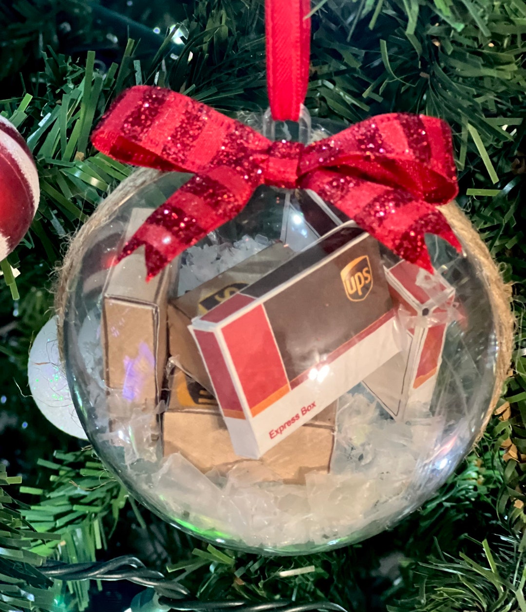 Ups Truck Christmas Ornament 
