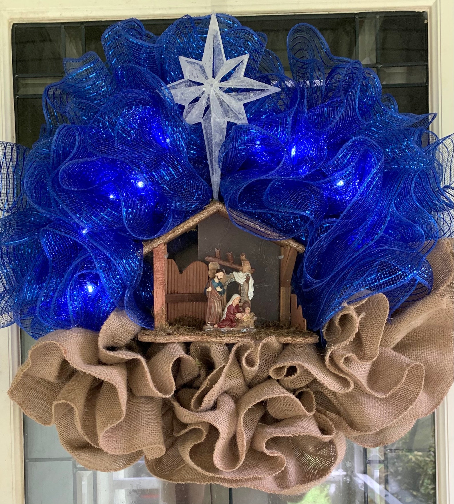 Nativity Wreath Etsy