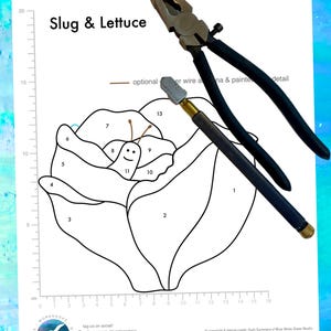 Slug & Lettuce - Stained Glass Pattern (Digital PDF and JPG DOWNLOAD)