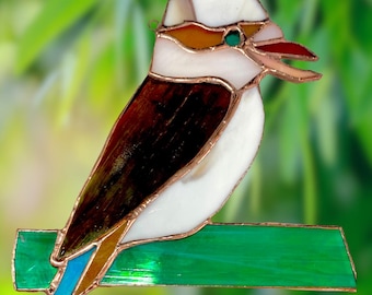 Kookaburra - Stained Glass Pattern - Instant Digital Download (PDF