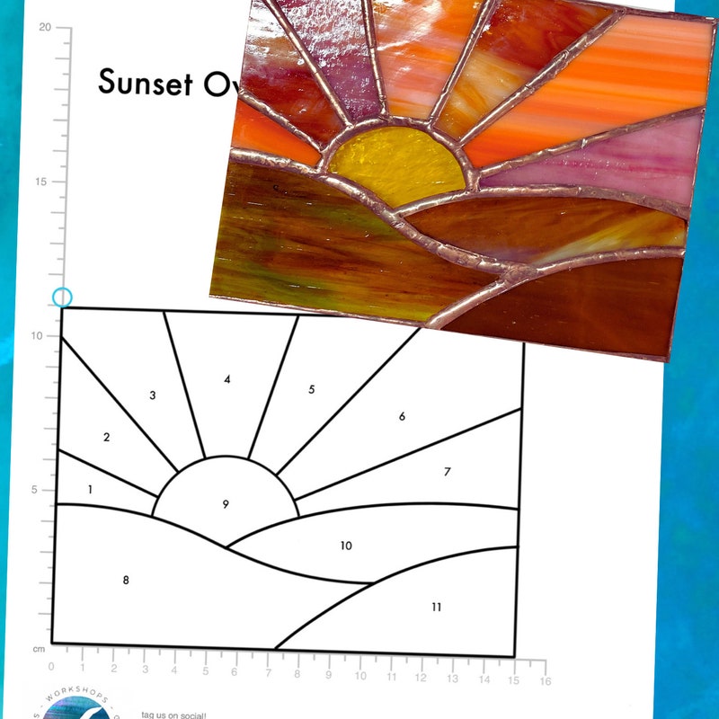 Stained Glass Sunset - Etsy