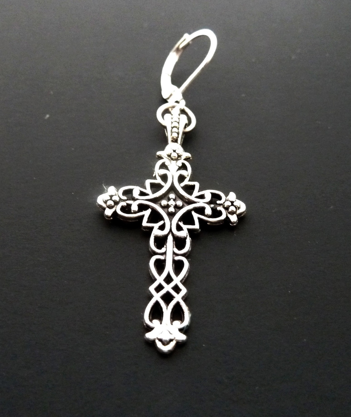 Orecchini In Oro Bianco Simbolo Croci Ref. 724113 - FACCO - Foto 11