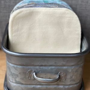 Reusable Cotton Flannel Napkins: Eco-Friendly Kitchen Decor, Set of 12