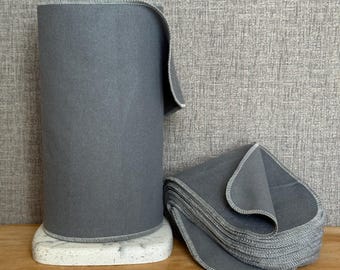 75% Thicker Paperless Towels – Reusable Cotton Flannel – 12 (10x14) | 12 (8x8) | 12 (4.5x12.5)