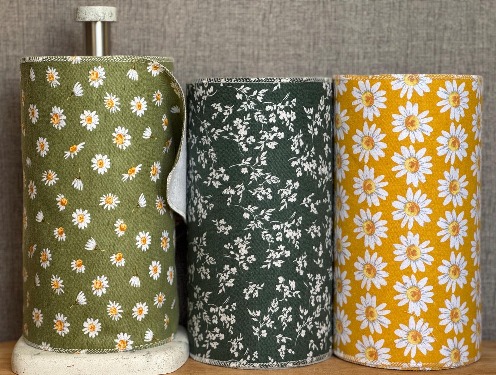 Three rolls of paperless paper towels