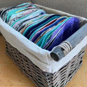 Variety of 12, 2 ply,  7”x7”  Paperless Napkins / Eco-friendly Kitchen/ kitchen Decor/Zero waste Baby wipes/variety