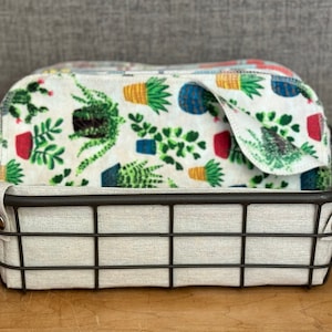 Variedade - 12 ou 24 toalhas de mão/guardanapos de 1 camada, 6”x10”, lenços umedecidos laváveis e reutilizáveis, removedor de maquiagem/variedade.