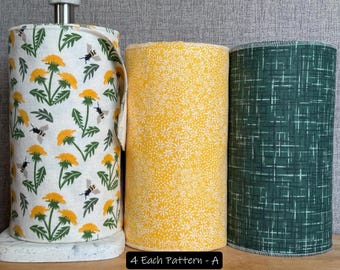 Reusable Cotton Flannel Paperless Towels - Set of 12 (10x14)