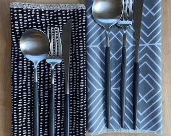 Toallas reutilizables de franela de algodón sin papel - Juego de 12 (25 x 35 cm)