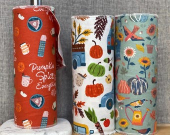 Halloween Jack-O-Lantern Reusable Paperless Towels (10”x12”) – Fall Cotton Flannel Cloth