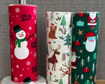 Reusable Christmas Cloth Napkins: Festive Cotton Holiday Towels, Set of 12