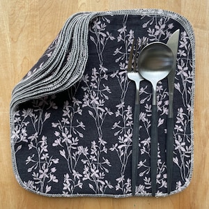 Paperless “paper” towels 12, 2 ply  10”x10” (pattern on  both side) /Dinner napkins / Sustainable  living with Zero Waste
