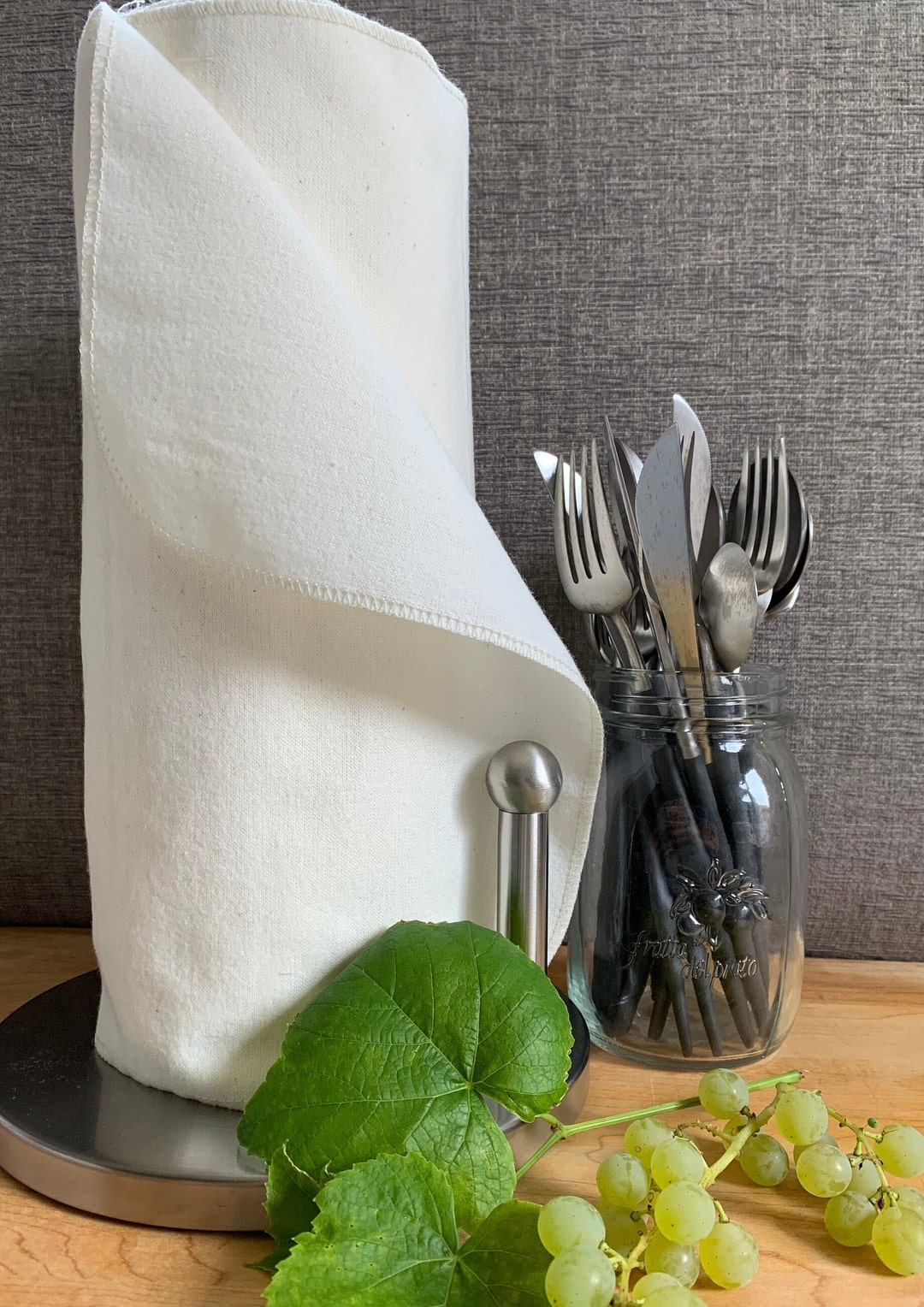Paperless “Paper” Towels 12- 10”x14” 1- ply / Eco-friendly Kitchen/kitchen Decor/Reusable washable paperless “Paper” towels/ Zero Wast