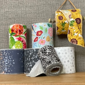 Carta igienica per bidet, 24 fogli, 1 velo, 4,5"x12,5" /lavabile e riutilizzabile Salviette umidificate per neonati/ Struccante…