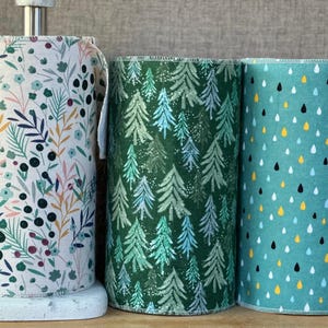 Toalhas de papel sem papel 12-10”x14” 1-ply / Prato de lanche / Cozinha ecológica / Cozinha sem papel / Toalhas de pano reutilizáveis com desperdício zero