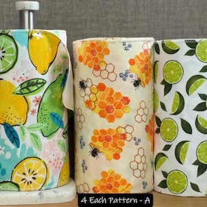 Toallas de franela de algodón reutilizables: Cocina sin papel, cero residuos, paquete de 12 (25 x 35 cm)