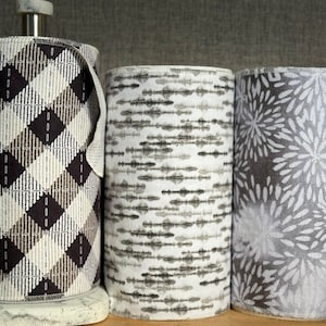 Toalhas de papel sem papel 12- 10”x14” 1- ply/‘4Each pattern’/ Prato de lanche/ Cozinha sem papel/ Toalhas de pano reutilizáveis com desperdício zero