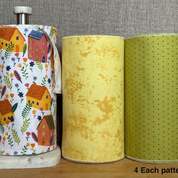 Reusable Paperless Towels: Set of 12, 1-Ply Cotton Flannel (10”x14”)