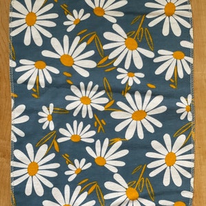 Paperless Paper Towels 12 10x14 1 ply / Eco-friendly Kitchen/Paperless Kitchen/ Reusable Cloth Towels with Zero Waste Chamomile Daisies