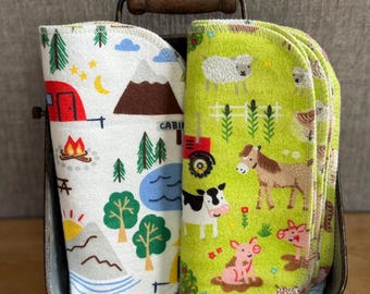 Cotton Flannel Paperless Napkins: Eco-Friendly Kitchen Decor