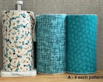 Reusable 1-Ply Cotton Flannel Paperless Towels - Set of 12 (10”x14”)