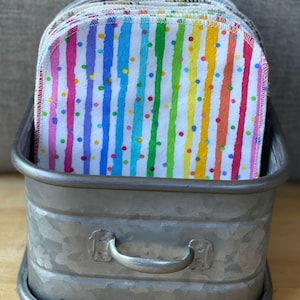 Guardanapos sem papel / 12- 6”x7” 2-ply (padrões em ambos os lados) / Cozinha ecológica / Decoração de cozinha / Lixo zero / Vida sustentável