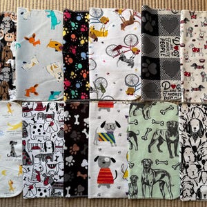 Wiederverwendbare, papierlose Küchentücher aus Baumwollflanell: Umweltfreundliches Küchentuch (25 x 30 cm) 1 each pattern = 12