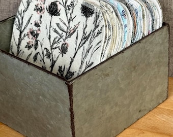 Reusable Cotton Flannel Napkins – 12 Different Patterns – 7"x7" Paperless Wipes | Zero Waste.