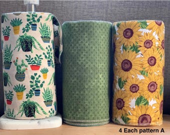 Reusable Cotton Flannel Paperless Towels - Set of 12 (10x14)