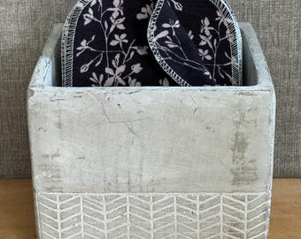 Reusable Cloth Wipes: 24, 2-Ply Flannel Napkins, Toilet papers, Bento napkins.  (4.5”x 6.25”)