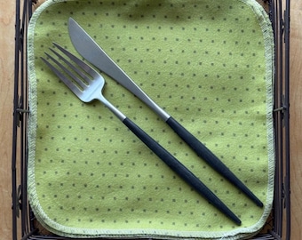 Reusable Cotton Flannel Napkins - 12 Pack, 8"x8" Baby Wipes