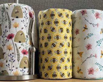 Paperless “Paper” Towels 12- 10”x14” 1- ply / Snack Plate /Eco-friendly Kitchen/Paperless Kitchen/ Reusable Cloth Towels with Zero Waste