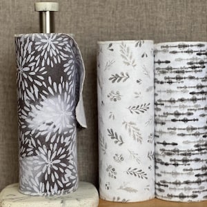 Reusable Cotton Flannel Towels: Eco-Friendly Paperless Kitchen, Set of 12 (10”x12”)