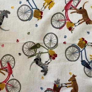 Wiederverwendbare, papierlose Küchentücher aus Baumwollflanell: Umweltfreundliches Küchentuch (25 x 30 cm) Going out bike ride