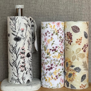 Toalhas de papel sem papel 12-10”x12” 1-ply / Cozinha ecológica / Decoração de cozinha / Toalhas de pano reutilizáveis / Vida sustentável com desperdício zero