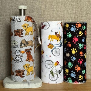Wiederverwendbare, papierlose Küchentücher aus Baumwollflanell: Umweltfreundliches Küchentuch (25 x 30 cm) 4 each pattern -  E