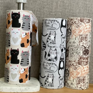 Toalhas de “papel” sem papel 12- 10” x 12” 1- ply / Cozinha ecológica / Cozinha sem papel / Toalhas de pano reutilizáveis com desperdício zero