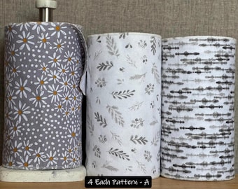 Toallas reutilizables de franela de algodón sin papel - Juego de 12 (10 x 14)