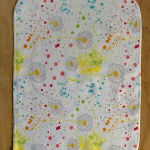 Paperless Paper Towels 12 10x14 1 ply / Snack Plate /Eco-friendly Kitchen/Paperless Kitchen/ Reusable Cloth Towels with Zero Waste Dandelion pappus