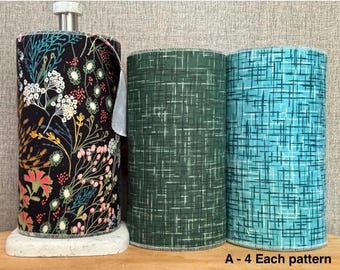 Reusable Cotton Flannel Towels (12-Pack): Floral Paperless Kitchen Wipes