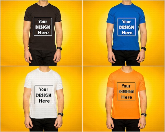 Download Free Colours Tee Mockup Mock Up Bundle T-Shirt Mockup Tee ...