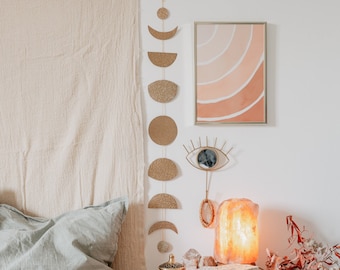 Wandbehang mit Mondphasen | Mond-Wanddekoration