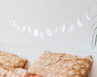 XL Maanfase wanddecoratie | De Zilveren Stille Maan