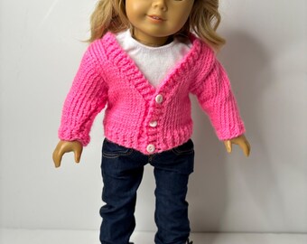 Button Up Holiday Sweater Pink