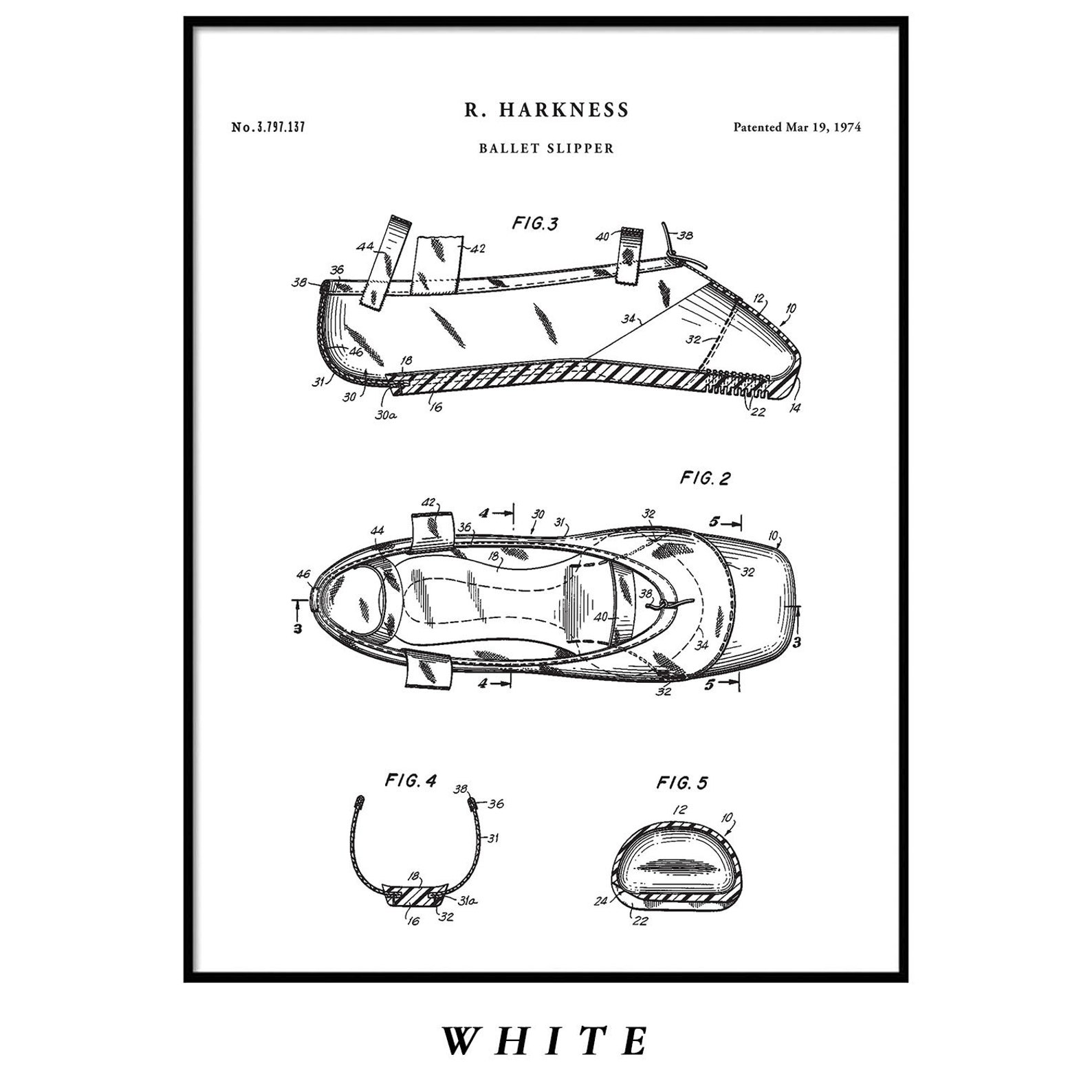 ballet slipper patent, ballet shoes, dance studio, ballerina gift, dance mom, ballet decor, ballerina, ballet shoes patent, qp57