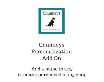 Embroidered Personalization Add On