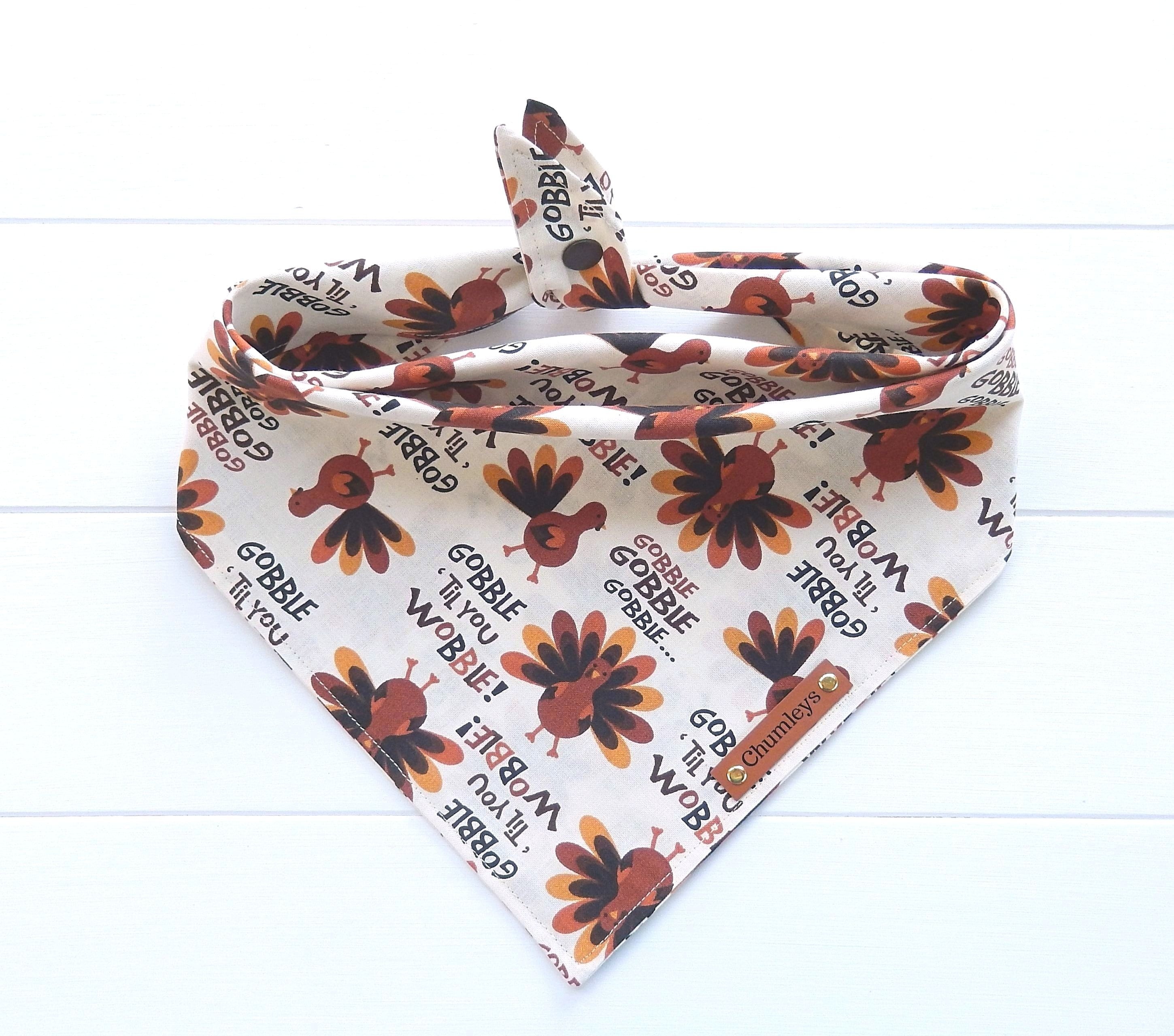 Dog Bandana Thanksgiving Dog Bandana Turkey Dog Bandana Etsy
