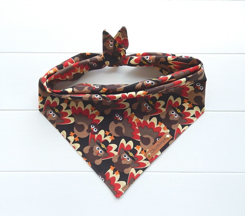 Dog Bandana Thanksgiving Dog Bandana Turkey Dog Bandana Etsy