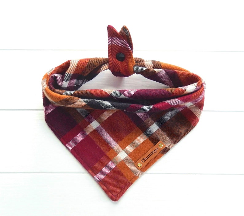 Dog Bandana Fall Dog Bandana Flannel Dog Bandana Plaid Etsy