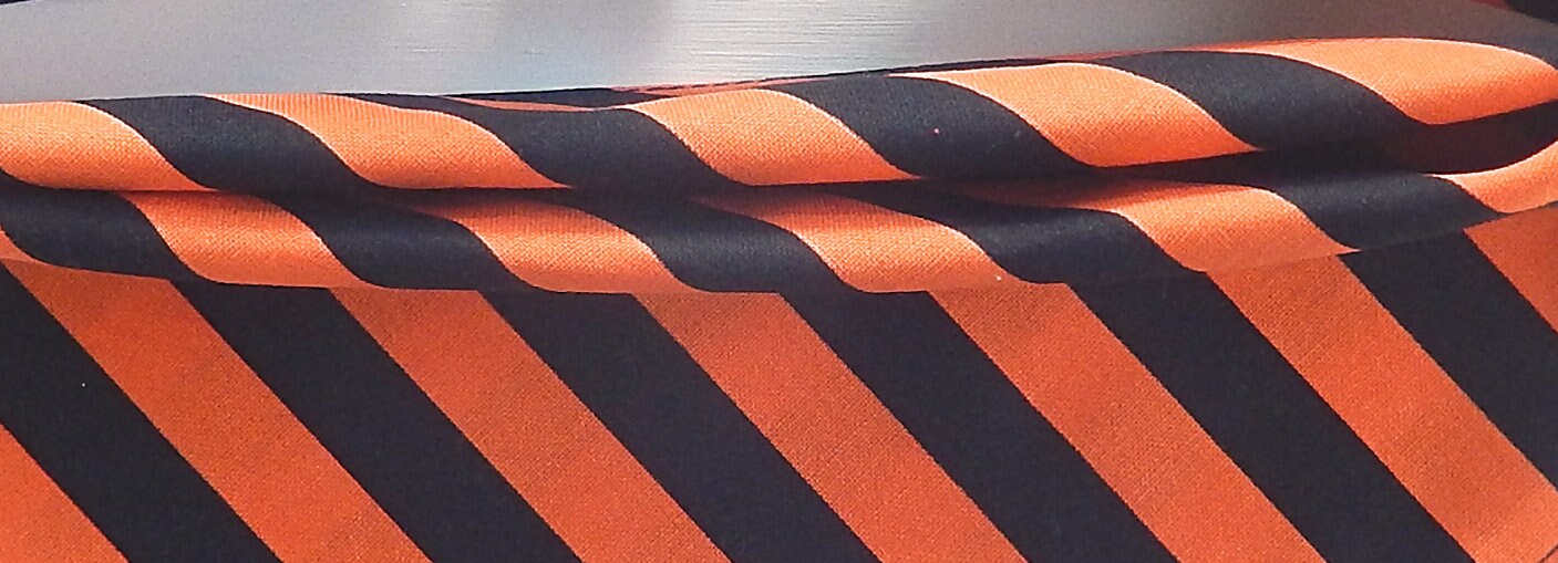 Halloween Dog Bandana Black Orange Dog Bandana Striped Dog Etsy